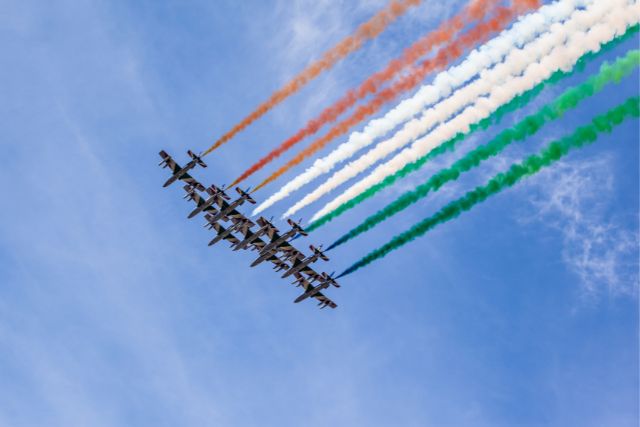 aerei frecce tricolori a jesolo